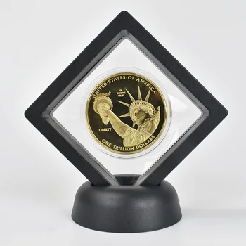Hot 1 Bilión Dolár Mince S zobrazovanie prípade Darčeka Zlata, striebra plátovaného Spojené Štáty Zberu Kovov Mince