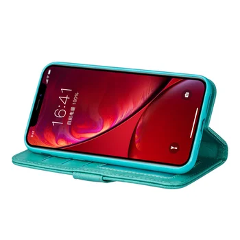 Peňaženka Flip Telefónu puzdro Pre iPhone 12 Pro Max Mini 11 XR X XS MAX 7 8 6 6 Plus SE2020 Úplné Ochranné Kožené Zips Stojan, Kryt
