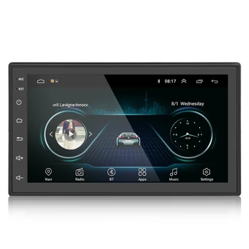 NOVÉ Čierne 2DIN Android Auto Multimediálny MP5 Prehrávač Rádio GPS Navi WIFI Rádio 2 Din 7 Palcov Stlačte Obrazovka, Bluetooth, FM Audio Auto Ster