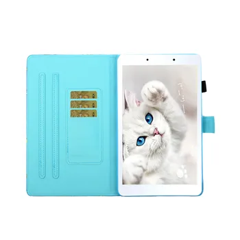 Roztomilé Mačka Jednorožec Tablet Kryt pre Samsung Galaxy Tab 8.0