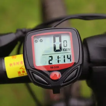 Požičovňa Rýchlomer Cyklistické Počítač, Digitálny LCD Počítač Cyklistický Tachometer na Bicykel Nepremokavé počítadlo kilometrov na Bicykli Stopky