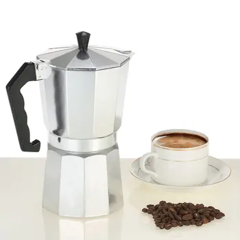 50ml 1 Pohár Hliníkové Coffee Pot 50Ml 1Cup kávovar Espresso Percolator varnou doskou Mocha Hrniec Elektrický Sporák Móda