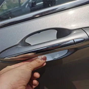 5 ks dvere Auta rukoväť nálepky chránič film pre Toyota Corolla Yaris Tundra Tacoma RAV4 Aygo Avalon Auris