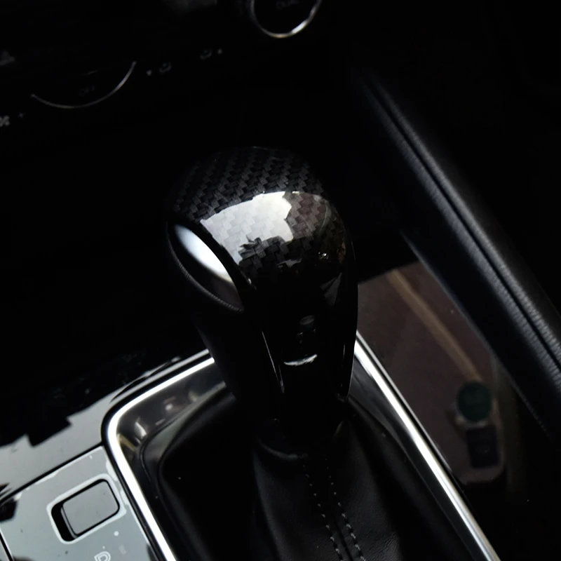 Carbon Fiber Auto Radenie Gombík Ovládací Panel Prevodovky Hlavy Rám, Kryt Výbava Nálepka Pre Mazda CX-5 CX5 CX 5 2018 2019 Príslušenstvo