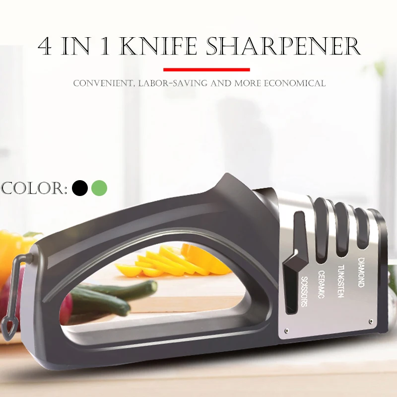 Nôž Sharpener 4 Stupne Rovné Nože, Nožnice Kuchyňa Ostrenie Kameňa Diamond Keramická Brúska Obnoviť a poľský Čepele