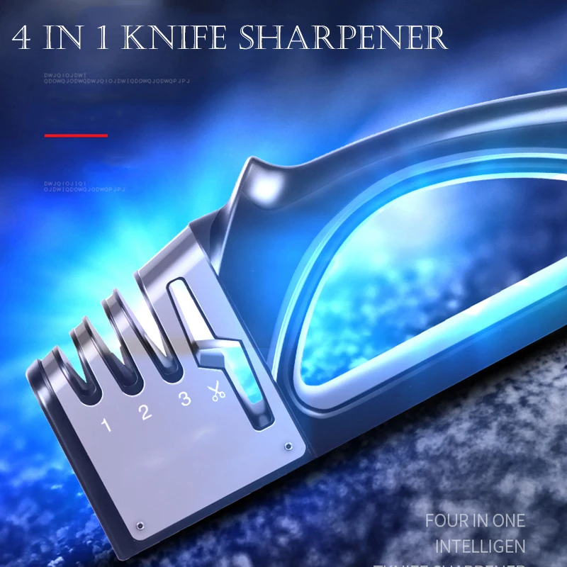 Nôž Sharpener 4 Stupne Rovné Nože, Nožnice Kuchyňa Ostrenie Kameňa Diamond Keramická Brúska Obnoviť a poľský Čepele