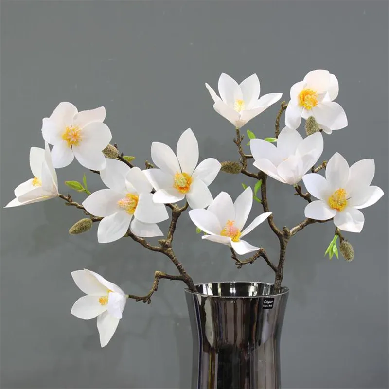 Jeden Falošný Latex Magnolia (5 Hláv/Kus) 23.62