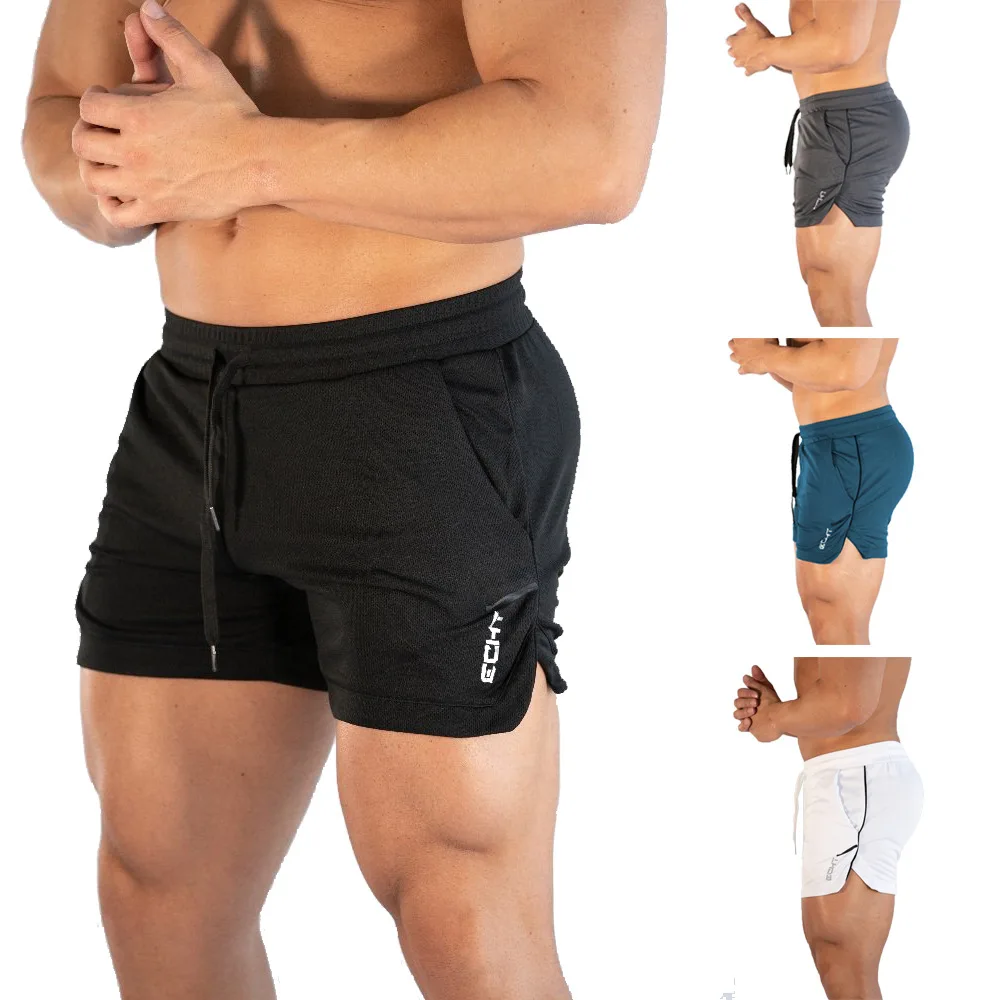 Bermudy Lete nové fitness šortky Módne Priedušný rýchlo sa odparujúci telocvične Kulturistike Joggers šortky Slim fit šortky, Tepláky