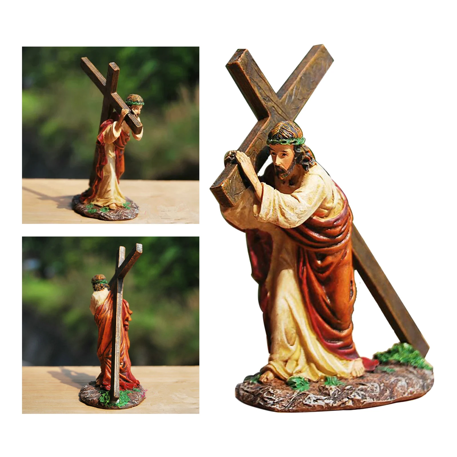 Živica Kríž Kríž Ježiša Socha Figúrka Christian Auto Dekorácie Bytového Zariadenia, Príslušenstvo Náboženské Katolíckej Darček