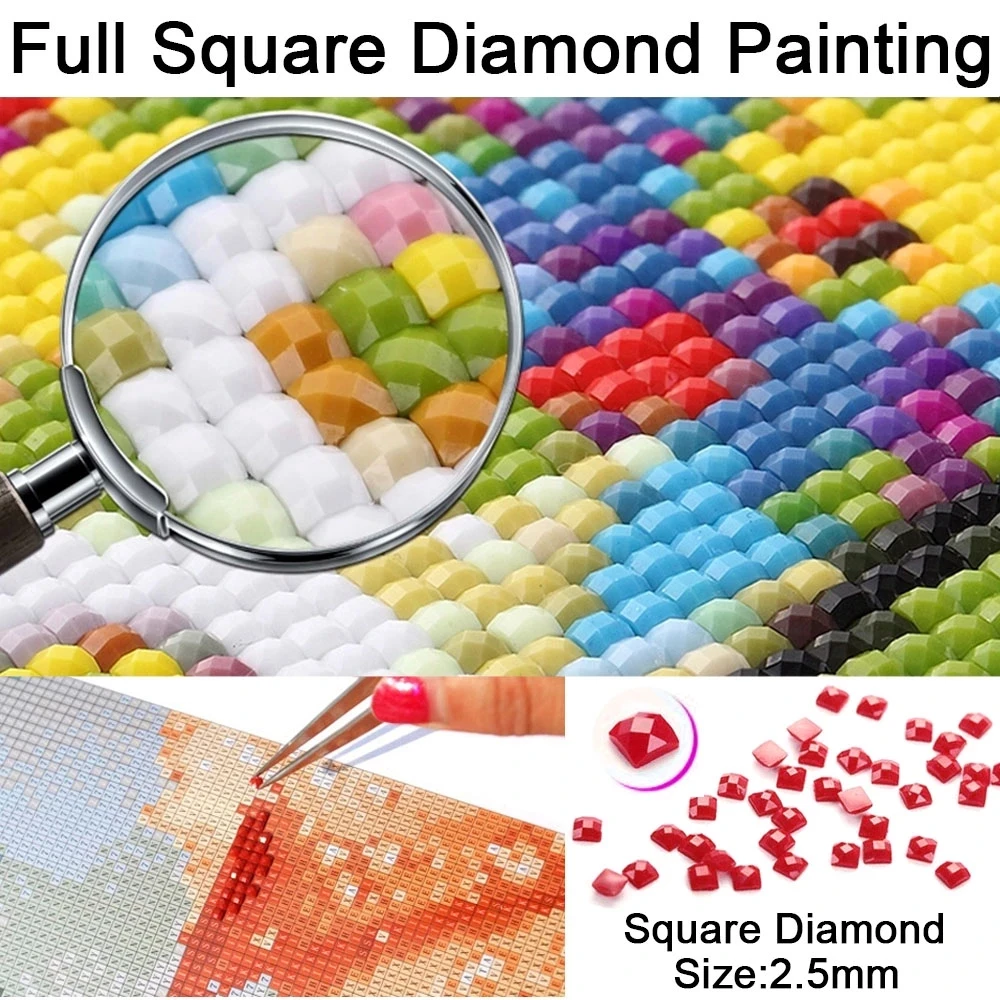 Plné Námestie Vŕtať 5D DIY Diamond Maľovanie Farebný Papagáj 3D Diamond Výšivky Cross Stitch Dekorácie Diamond Puzzle Súpravy