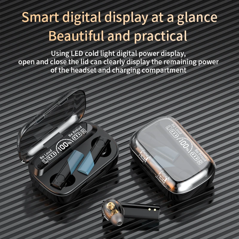 NBX TWS Bluetooth 5.1 Slúchadlá Plnenie Box Bezdrôtové Slúchadlá 9D Stereo Športové Vodotesné Slúchadlá Slúchadlá S Mikrofónom
