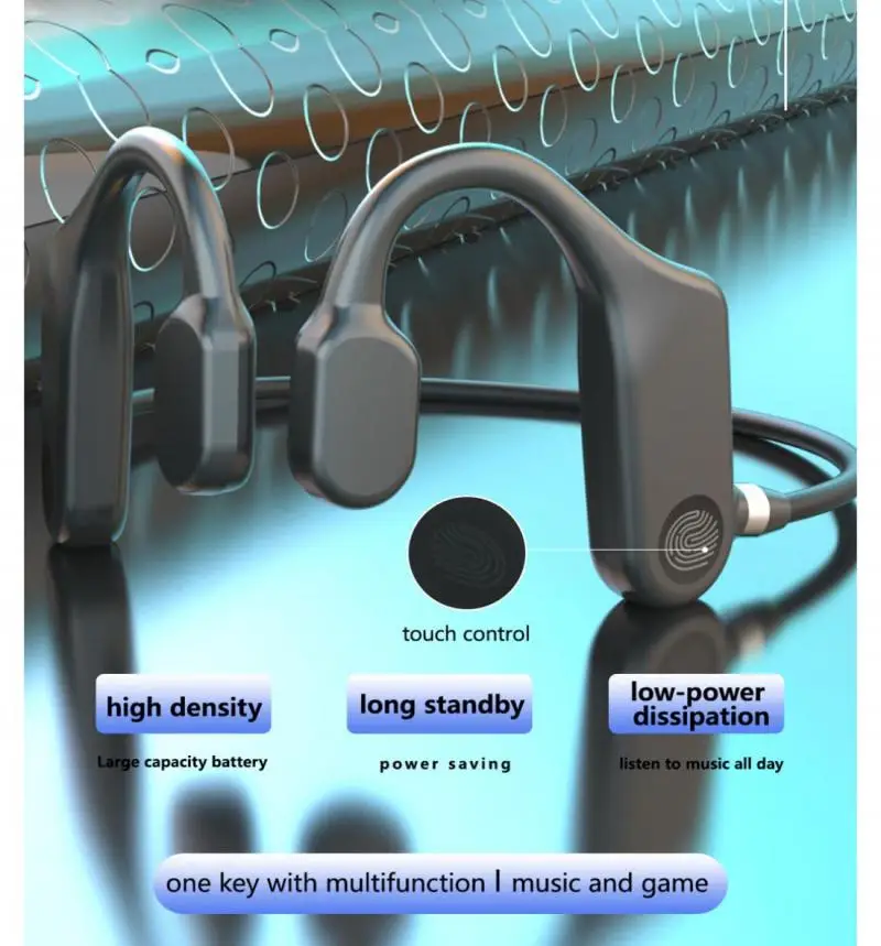 Bluetooth 5.1 Slúchadlá S Koncepčnými Kostné Vedenie Slúchadlá TWS Nepremokavé Športové Slúchadlá Ochranu Sluchu Bezdrôtové Slúchadlá