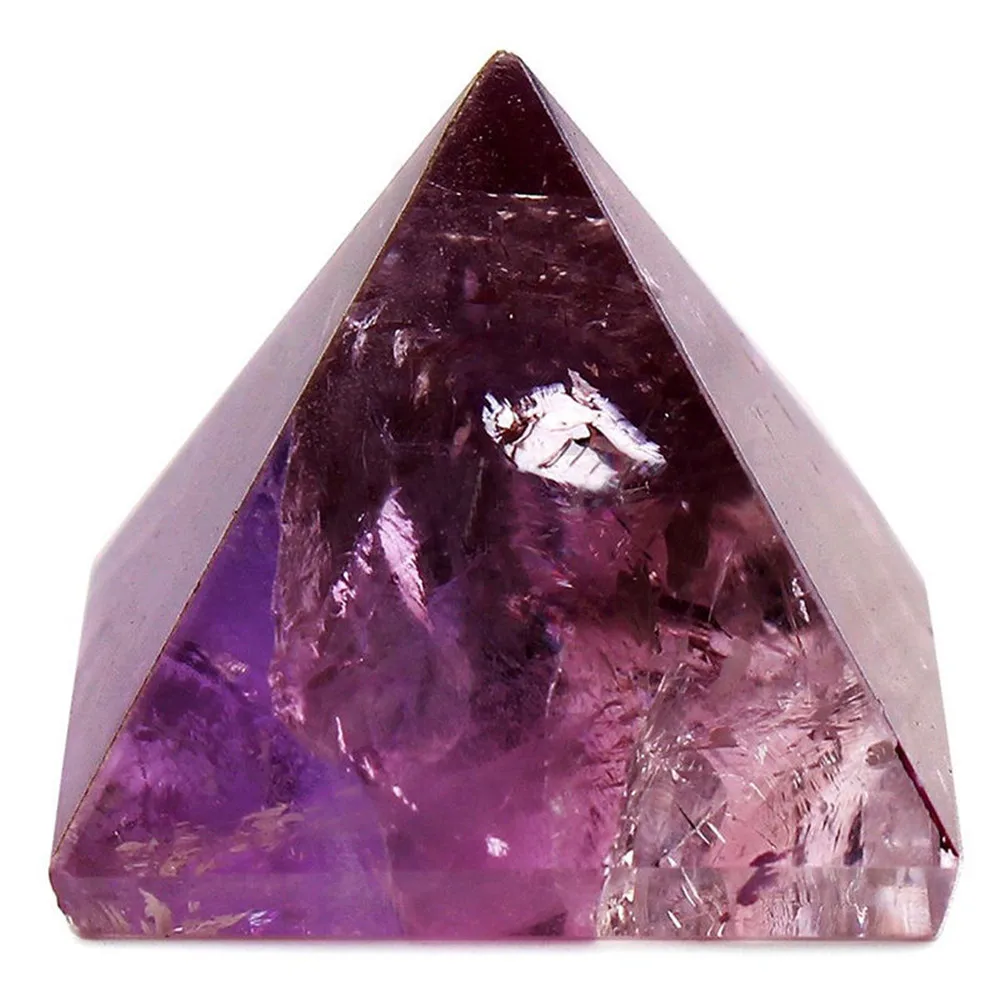 Pyramída Ametyst Crystal Oblasti S Ametyst Prírodné Cristal Kamenný Stôl Dekor