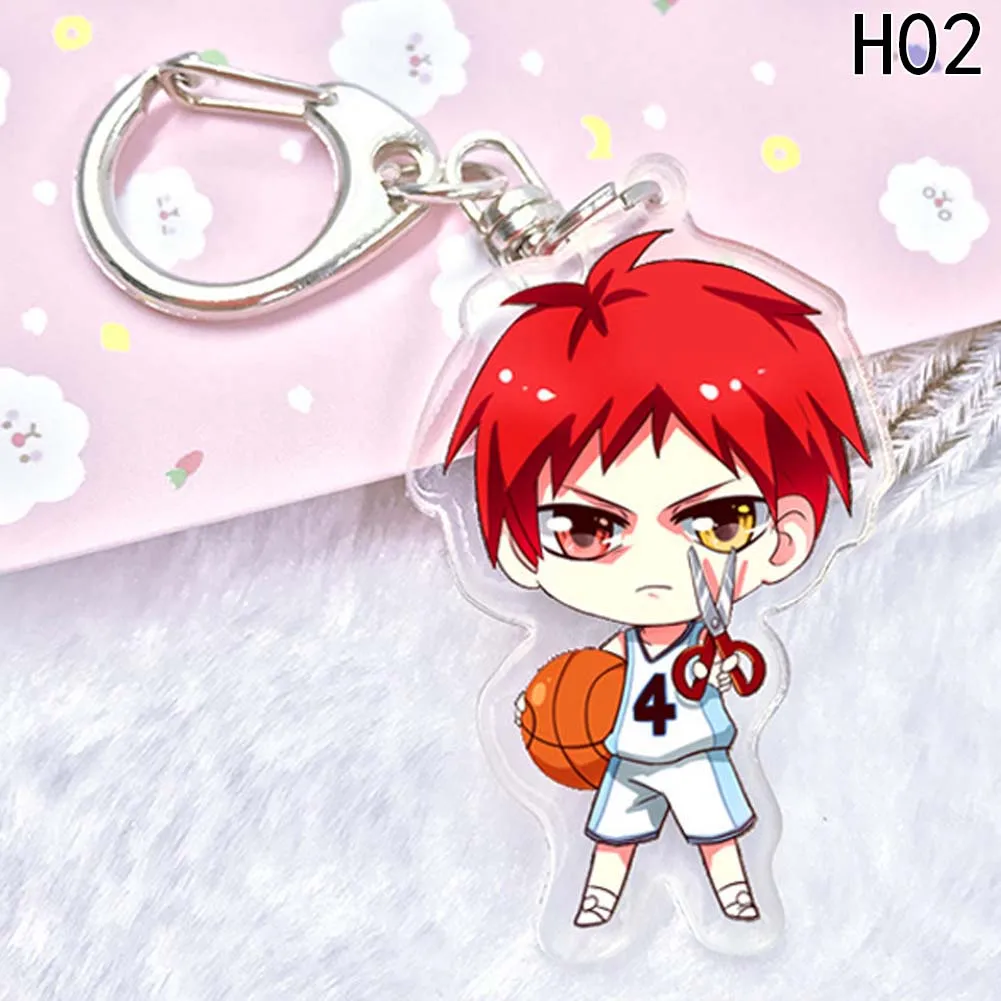Anime Akryl Keychain Prívesok Kľúča Vozidla Príslušenstvo Roztomilý Japonské Kreslené Kuroko Basketbal