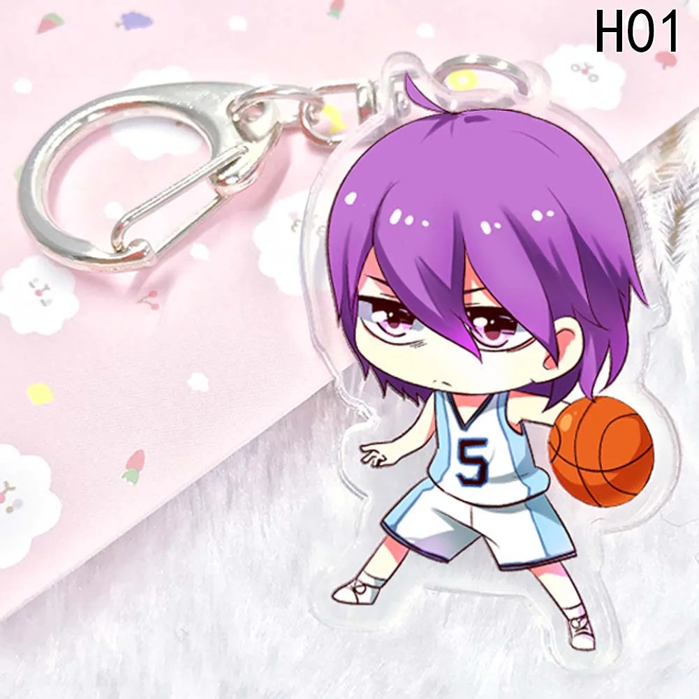 Anime Akryl Keychain Prívesok Kľúča Vozidla Príslušenstvo Roztomilý Japonské Kreslené Kuroko Basketbal