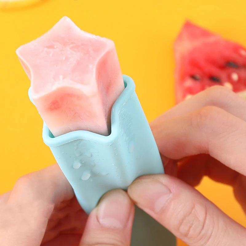 Star-tvar Silikónové Popsicle Formy Formy pre Ice Cream Icepop Maker Formy na Ľadové Kocky Lízatko Plesne Opakovane Kuchyňa čokoláda Nástroje