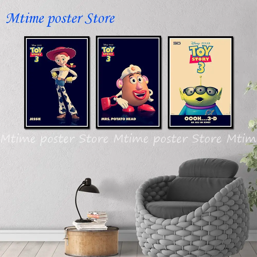 Toy Story 3 plagát klasický old movie vintage retro plagátu nostalgia kraft papier, samolepky na stenu Domov 42*30 cm