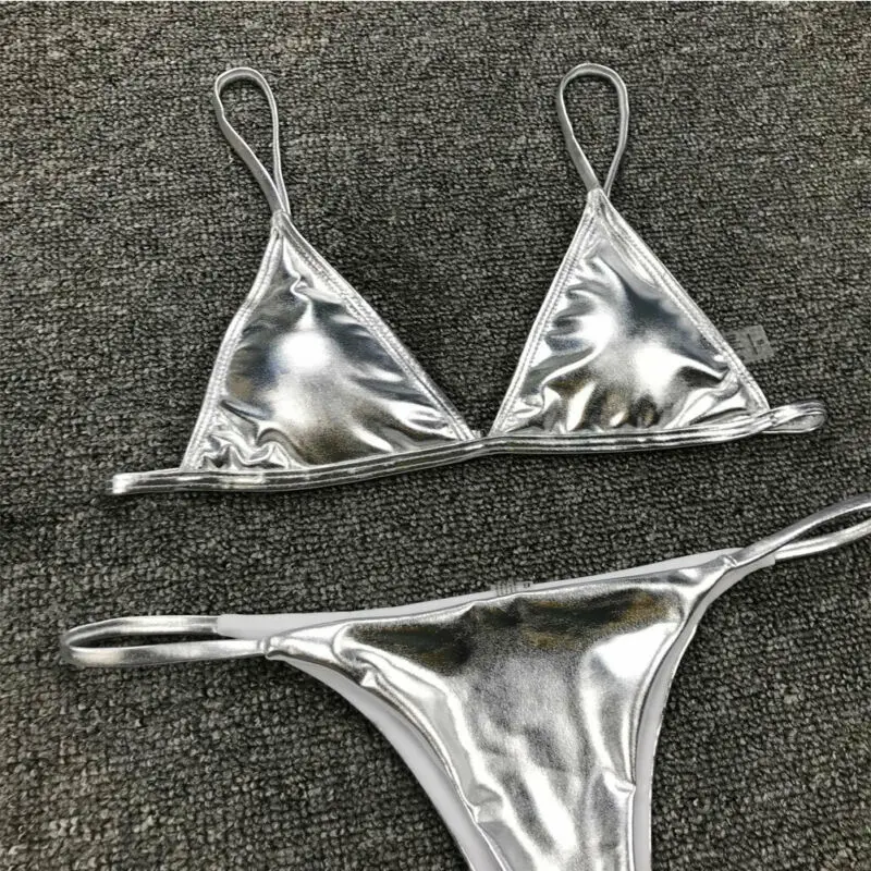 Nové Módne Ženy Pevné Štýl Bikini Set Sexy Dámy Obväz Push-Up Čalúnená Plavky Plážové Plavky Na Kúpanie Prímorské Brazílsky