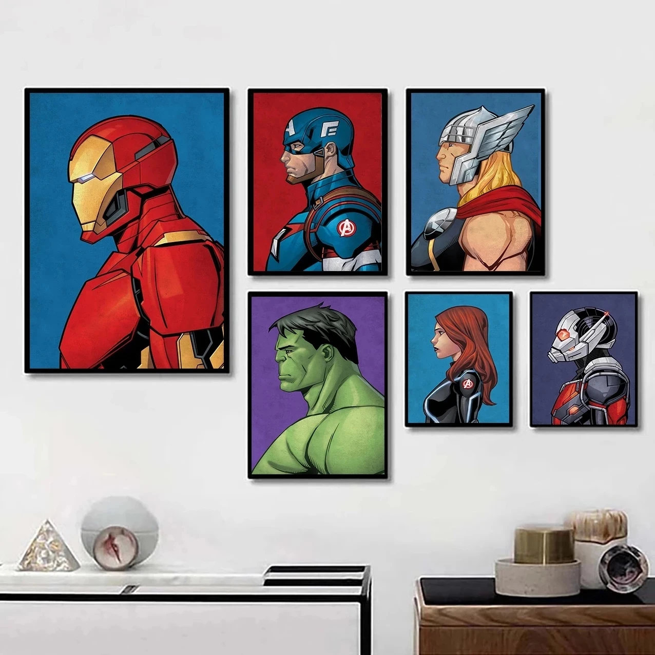 Marvel Avengers Superhrdina Obrazy na plátne Spiderman Retro Komické Plagát na Stenu Umenie Obrázok pre Obývacia Izba Domova Cuadros