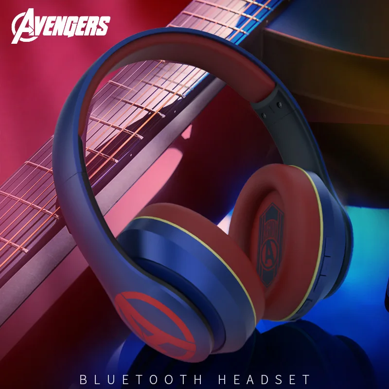 Marvel Certifikované Headset Bluetooth V5.0 Iron Man Bezdrôtové Stereo Slúchadlá Slúchadlá Kapitán Amerika, Spider Man