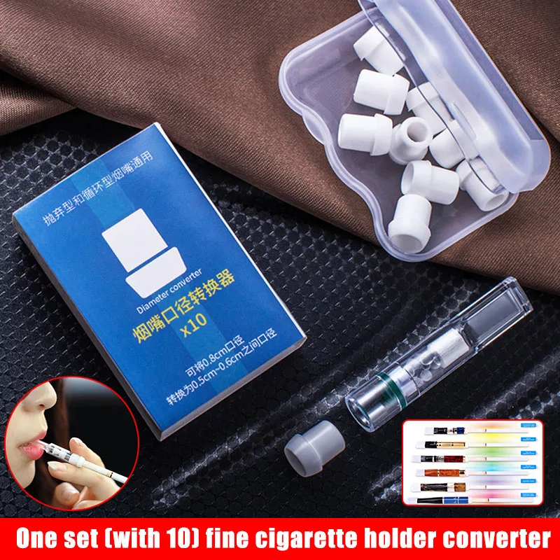 1 Nastavte Jednorazové Tabakových Cigariet Filter Tenký Držiak Prachotesný Trubice Náustok DAG-lode