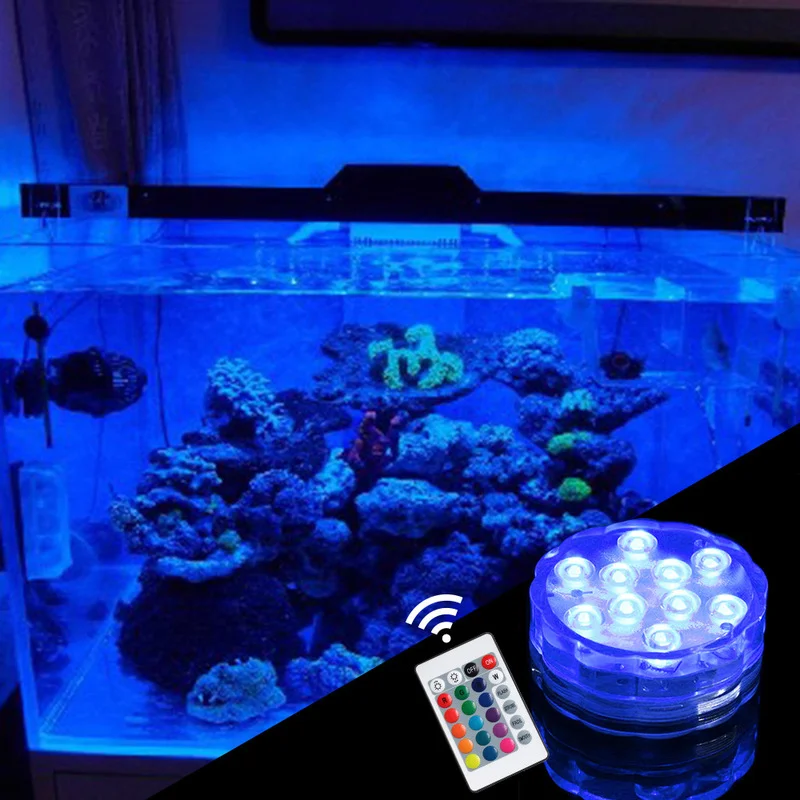 Multi Color Ponorné LED Svetlá Bazén Príslušenstvo Podvodné Nočné Lampy, Svadobné, Vianočné Party Dekorácie Bazén Svetlo