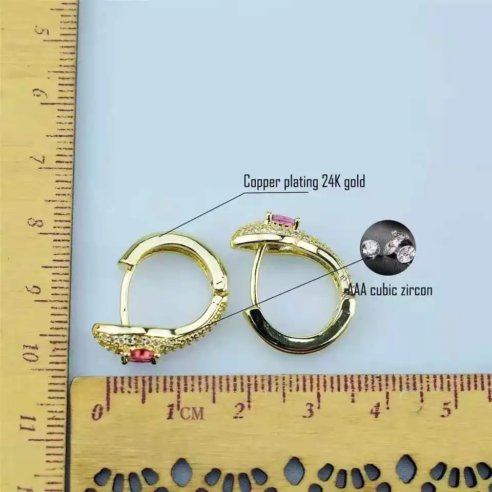 2020 kvalitné módne had-tvarované zirkón náušnice, šperky, náušnice pre ženy/dievčatá svadobné party