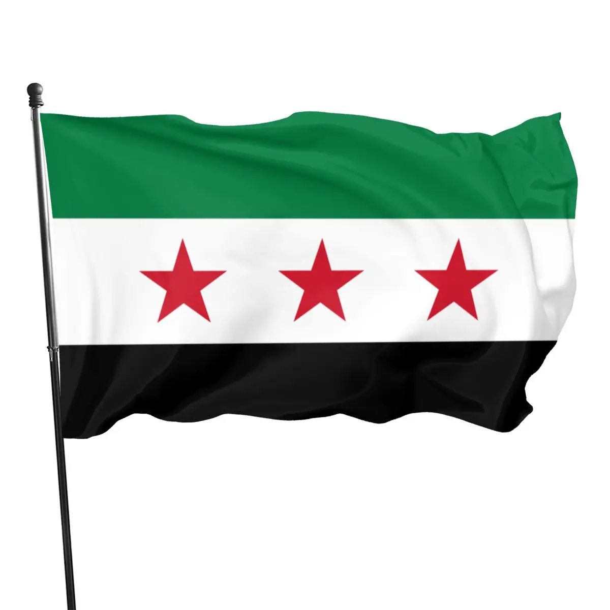 90x150cm Sýrskej Arabskej Republiky Tri Hviezdy Vlajka Domáce Dekorácie Vlajka