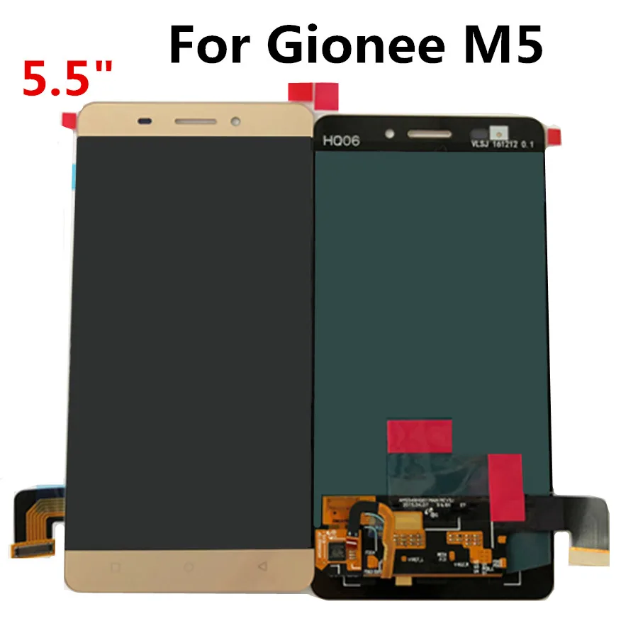 5.5 palcový AMOLED Pre Gionee M5 LCD Displej Dotykový Displej Digitalizátorom. Montáž Náhrada za Gionee Maratón M5 LCD Displej