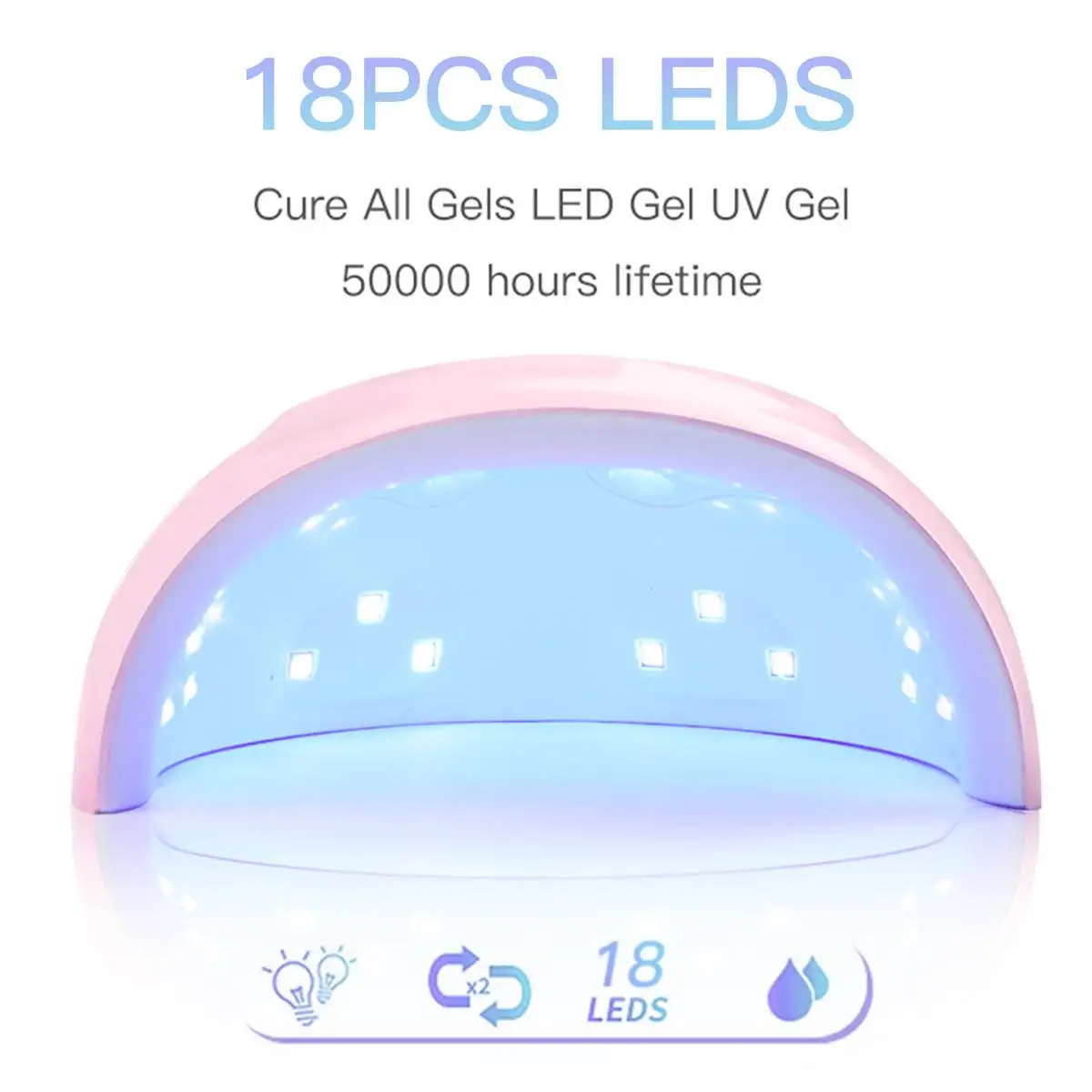 54W LED UV Lampa na Nechty, Vlasy 18 LED, Professional Pre Sušenie Gel Polish 30/60/99s Časovač, Automatický Senzor Nail Art Obrábacie stroje