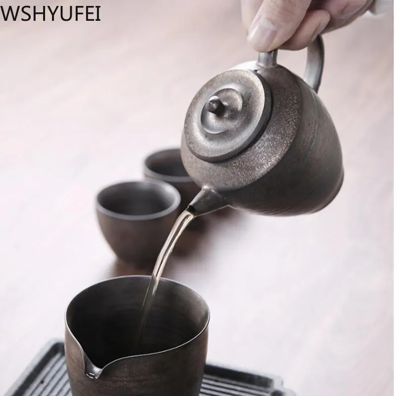 Čínsky Retro Kameniny teapots handmade ceramics Čaj nastaviť Domácnosti filter Porcelán, čaj hrniec krásy kanvica Kravatu Guanyin teaware