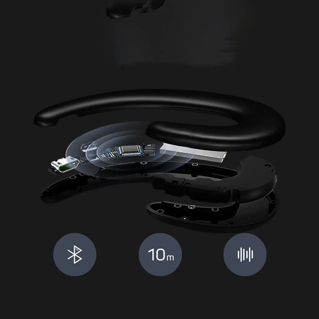 Bezdrôtový Bluetooth Headset Kostné Vedenie Slúchadlá Mini Ucho Slúchadlá Jazdy Šport Pre iphone Pre Huawei pre xiao