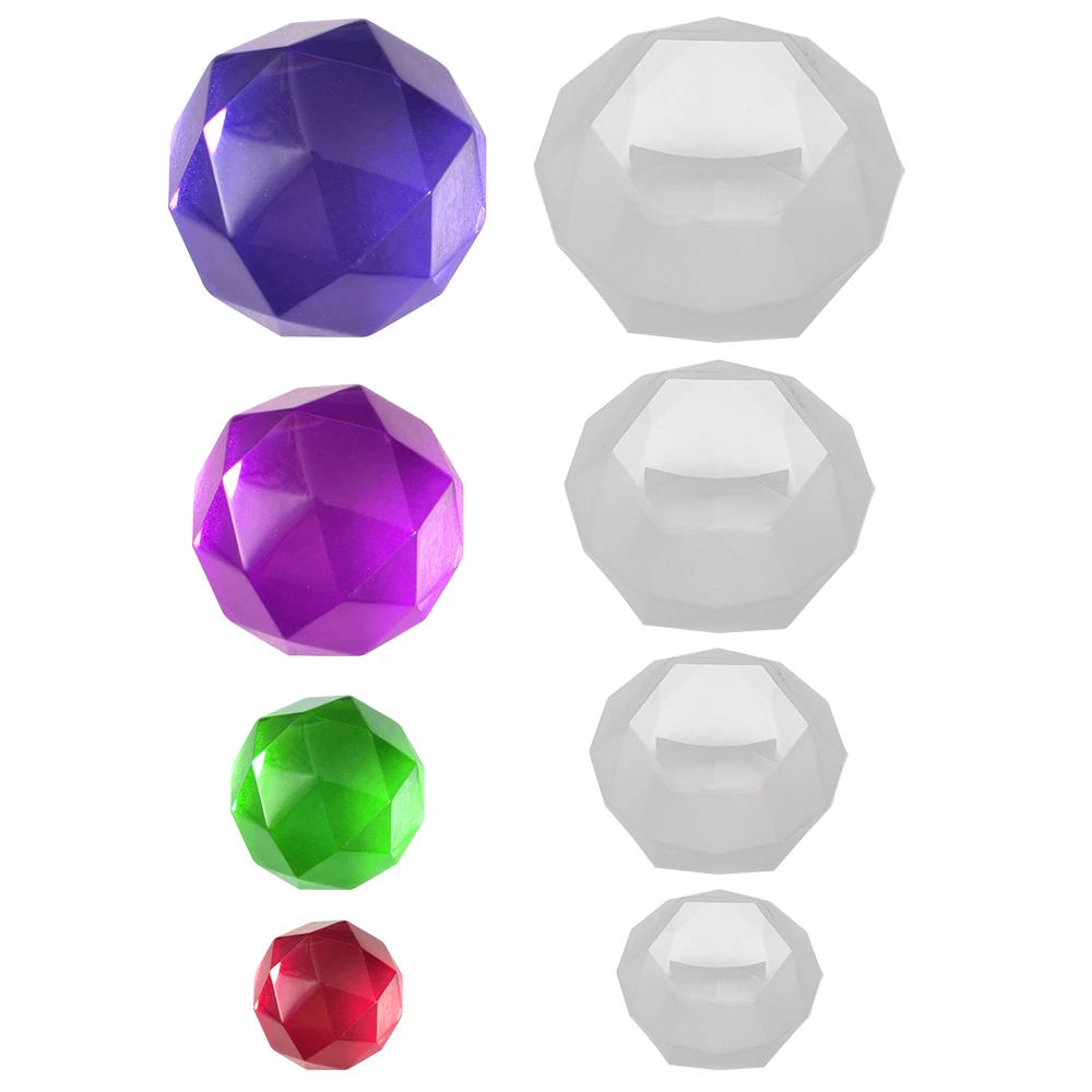 4 Veľkosti S-XL DIY Diamond Crystal Epoxidové Živice Formy pre Plavidlá, Dekorácie Odlievanie Silikónové Epoxidové UV Živice Formy Šperky Výrobu Nástrojov
