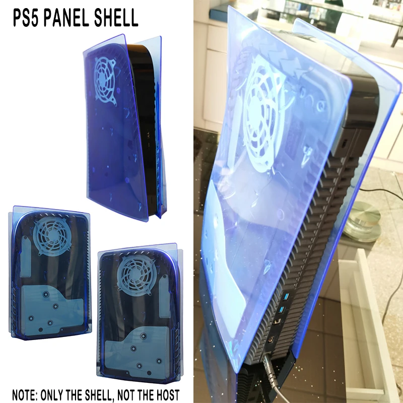 PS5 Shell Transparentné Náhradné Dosky Herný ovládač Panel Ochranný Kryt ochranný Kryt Pre Playstation 5 Príslušenstvo