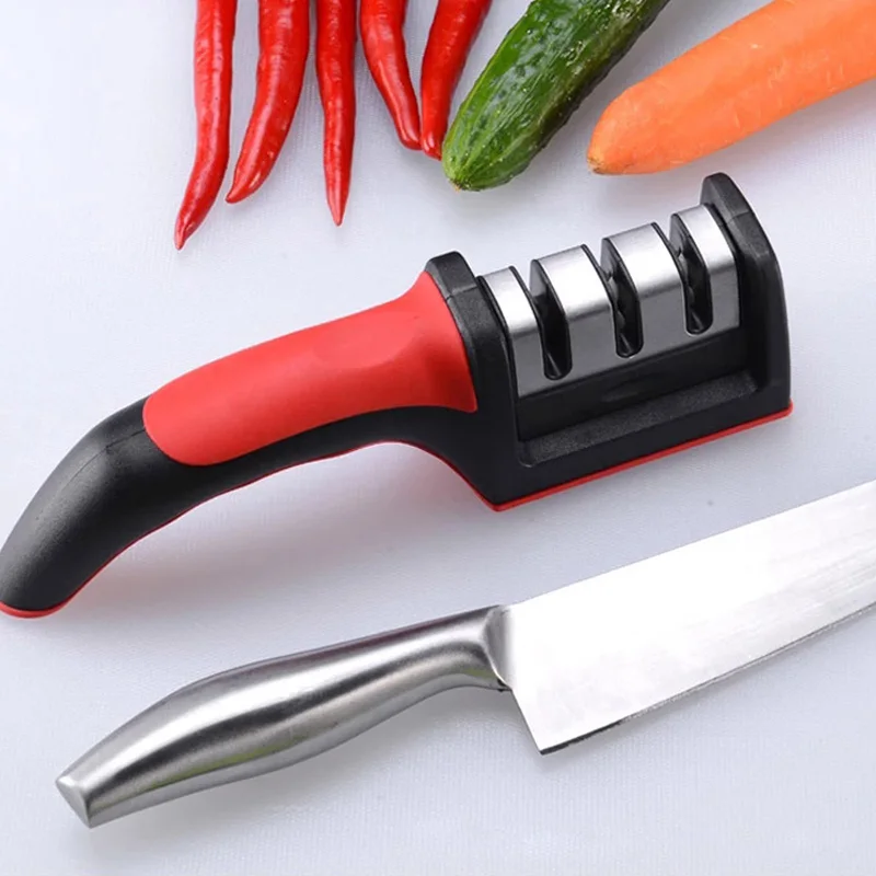 Nôž na Ceruzky Domácej kuchyni Silikónového Kaučuku 3 Etapy Non Slip Nôž Brúska Profesionálne Rýchle Brúska Nožov Príslušenstvo