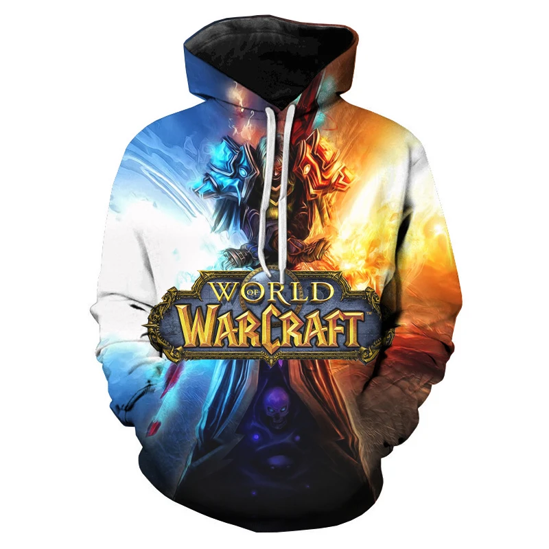 World Of Warcraft Hoodies Hra 3D Vytlačené Mikina Muži Ženy Streetwear Módy Nadrozmerné Pulóver s Kapucňou, Harajuku Unisex Kabát