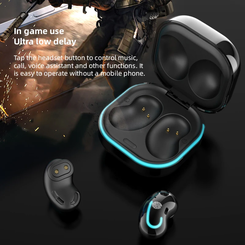 FLUXMOB S6 SE Bezdrôtové slúchadlá TWS Headset Bluetooth 5.0 slúchadlá HIFI zvuk Mini slúchadlá s charge box pre všetky smartphone