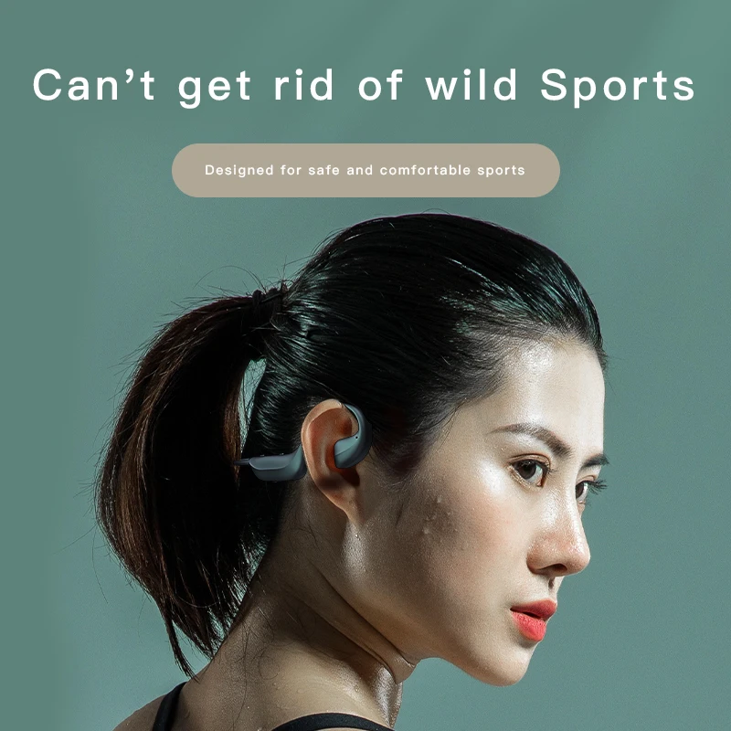 Slúchadlá TWS Nové Kostné Vedenie Bezdrôtový Bluetooth Headset IPX6 Nepremokavé Hands-Free Vonkajšie Športové Slúchadlá S Mikrofónom
