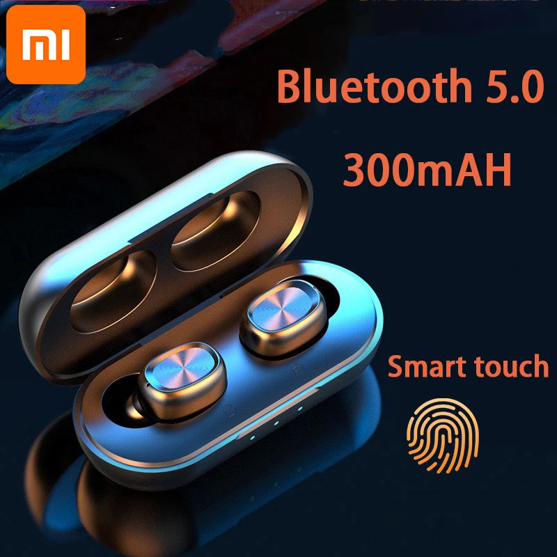 Xiao NOVÉ TWS Bluetooth Bezdrôtové Slúchadlá 5.0 Dotykové Ovládanie Slúchadiel Nepremokavé 9D Stereofónnej Náhlavnej súpravy 300mAh Power Bank