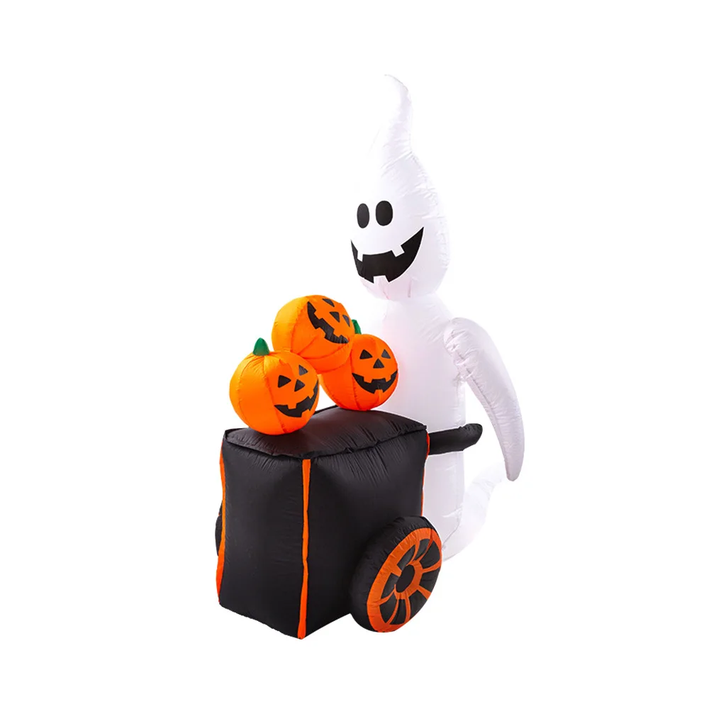 Halloween Dekorácie pre Domov Led Svetlo, Nafukovacie tekvica bábika 180 cm Halloween Horror Rekvizity Ghost