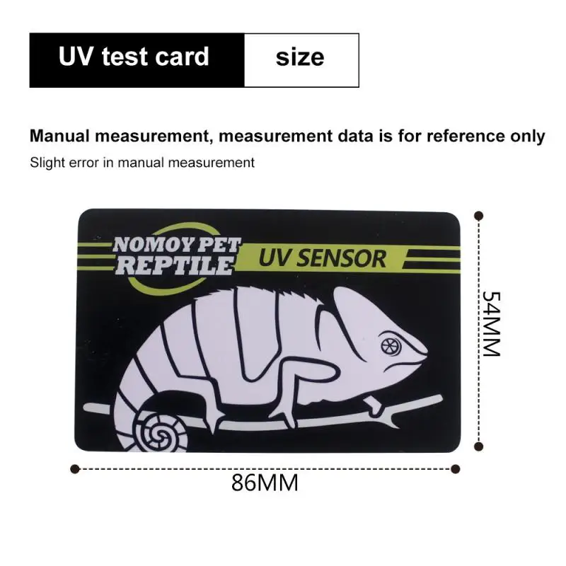UVB Testovacie Karty Plazov Terárium UV Test Karty Svetlo Meter Život Účinné Testy Meranie analytické Nástroje, UV Meter Príslušenstvo