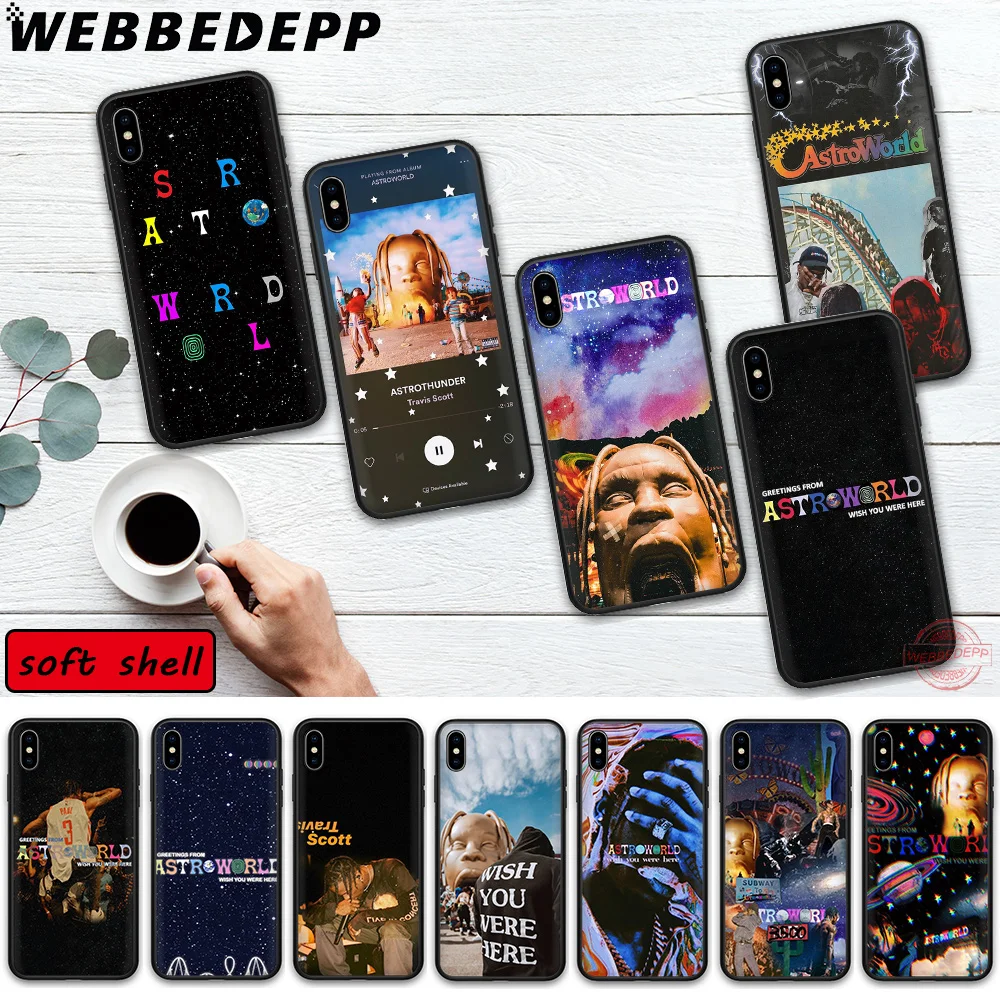 WEBBEDEPP Astroworld Sicko Soft Anti-Drop Telefón puzdro pre iPhone 11 Pro Max XR XS MAX 5 5 6 6 7 8 Plus SE