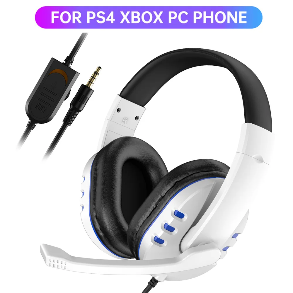 Profesionálne Káblové Hráč Slúchadlá S Mikrofónom Pre PS4 PS5 Xbox Jedného Počítača Stereo PC Gaming Headset
