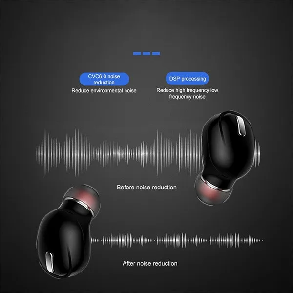 In-Ear 5.0 Bluetooth-kompatibilné Slúchadlá hi-fi Bezdrôtové Slúchadlá S Mikrofónom Športové Slúchadlá Stereo Handsfree Slúchadlá