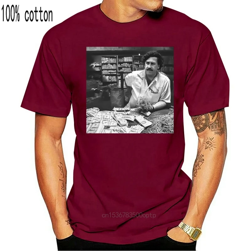 Pablo Escobar Tee New 2019 Fashion Tričko Muži Muži Vysokej Kvality Topy Lumbálna Tees Vlastné Tričká