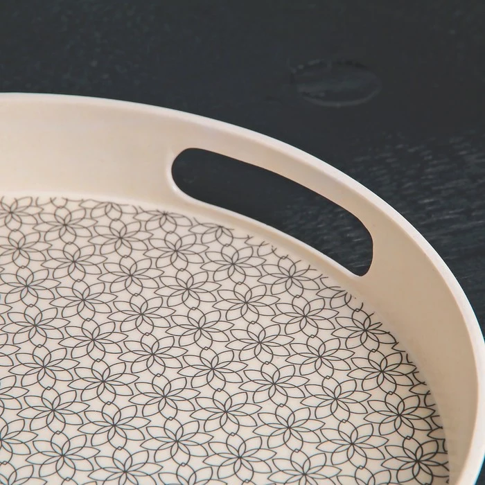 Bambusové zásobník, 30 × 4 cm, čierne a biele Kuchynské potreby Čaj čaj vaničky