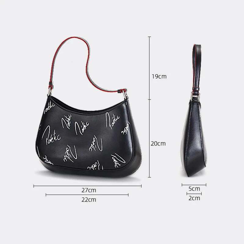 Originálne Kožené Tašky cez Rameno pre Ženy Módne Luxusné Kabelky Ženy Vintage Bageta Taška Dámske kabelky