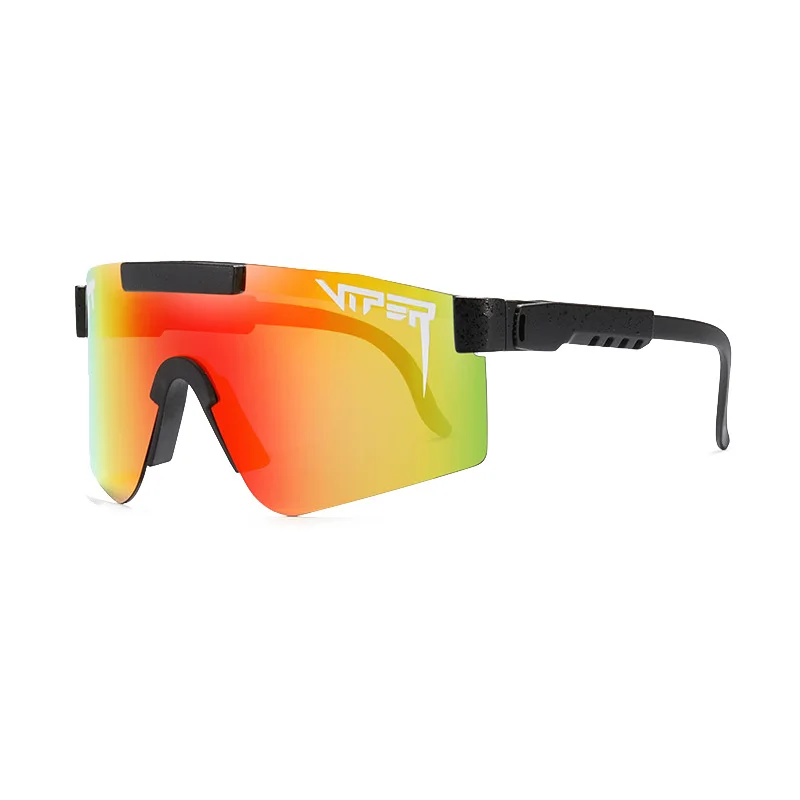 Luxusný dizajn značky Zrkadlové Zelený objektív jamy viper polarizované slnečné Okuliare mužov športových okuliarov tr90 rám uv400 ochrana s puzdrom