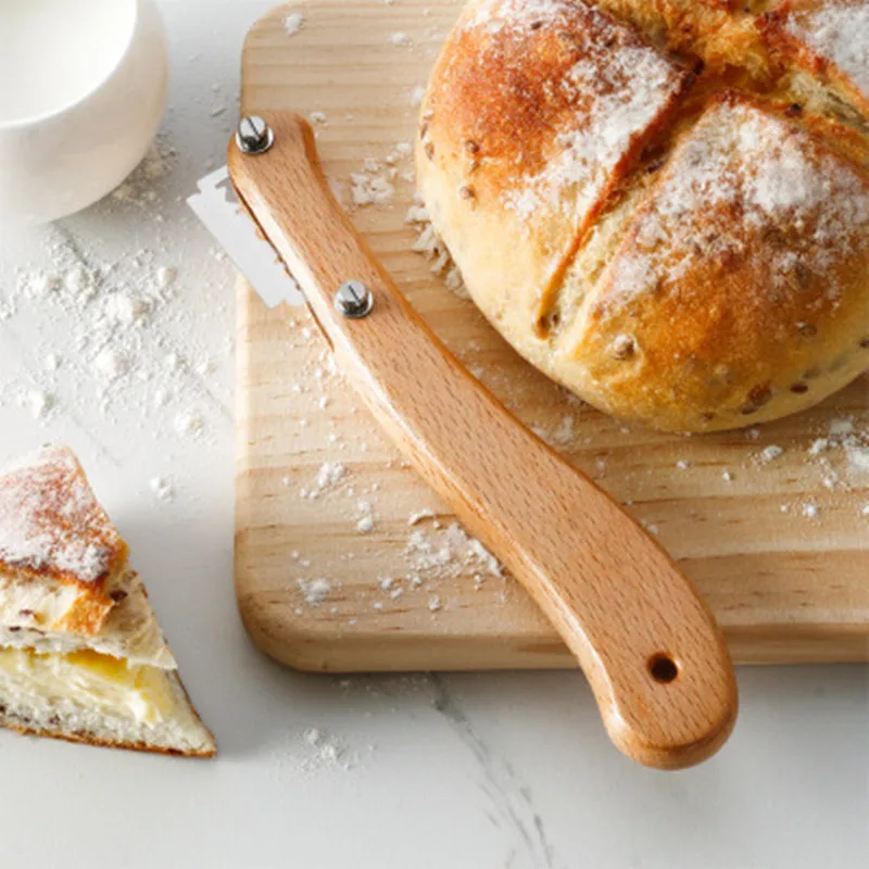 Chlieb Arc Zakrivené Fréza Bageta Rezanie francúzsky Toast Nôž s 5 Nahradenie Chlieb Sekanie Nástroj Chlieb Slicer Chlieb Fréza
