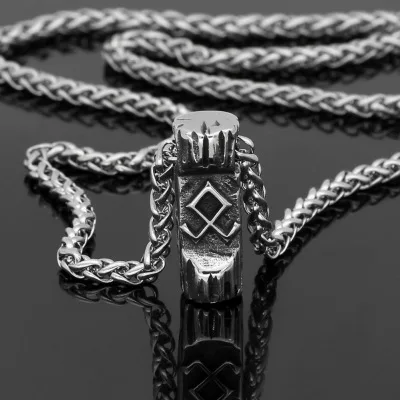 Whoelsale 316L nerezovej ocele Severanov Viking Prívesok Náhrdelník Odin rune odin amulet mužov šperky Šťastie Darček OSDZ158